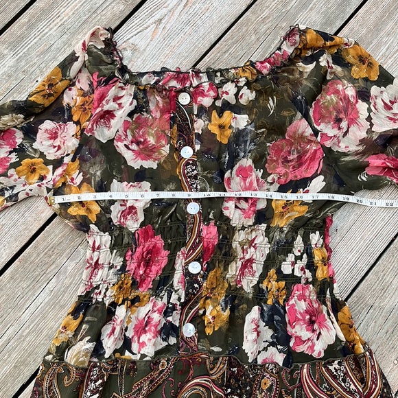 Boho flowing peasant dress XXL - Picture 6 of 11